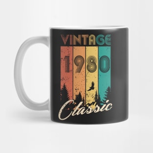 40th birthday gifts for men and women 1980 gift 40 years old Mug